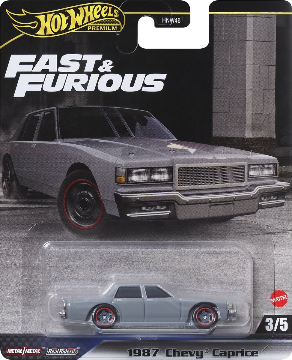 Hot Wheels Fast & Furious HRT98 speelgoedvoertuig 1987 Chevy Caprice 3/5