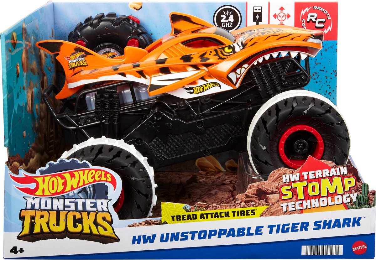 Hot Wheels Monstertrucks Onstuitbare Tijgerhaai