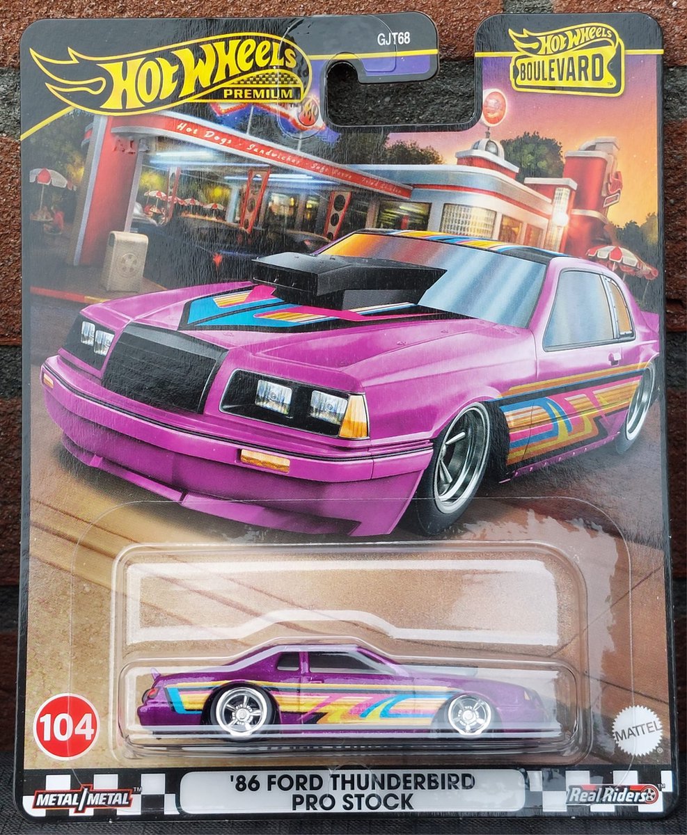Hot Wheels Premium Boulevard - 86 Ford Thunderbird Pro Stock - speelgoedvoertuig
