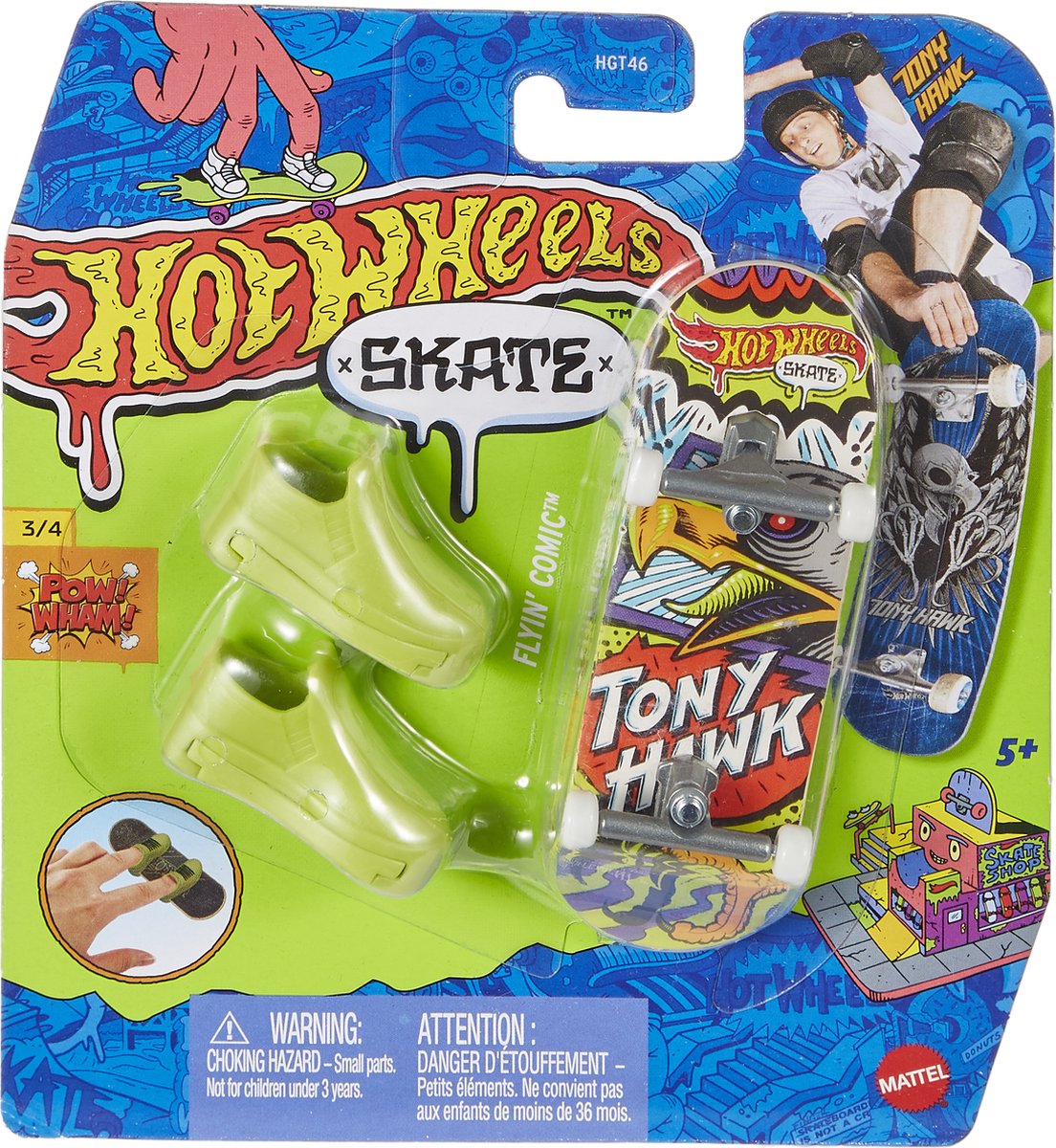 Hot Wheels Skate Flyin Comin - Vingerskateboard
