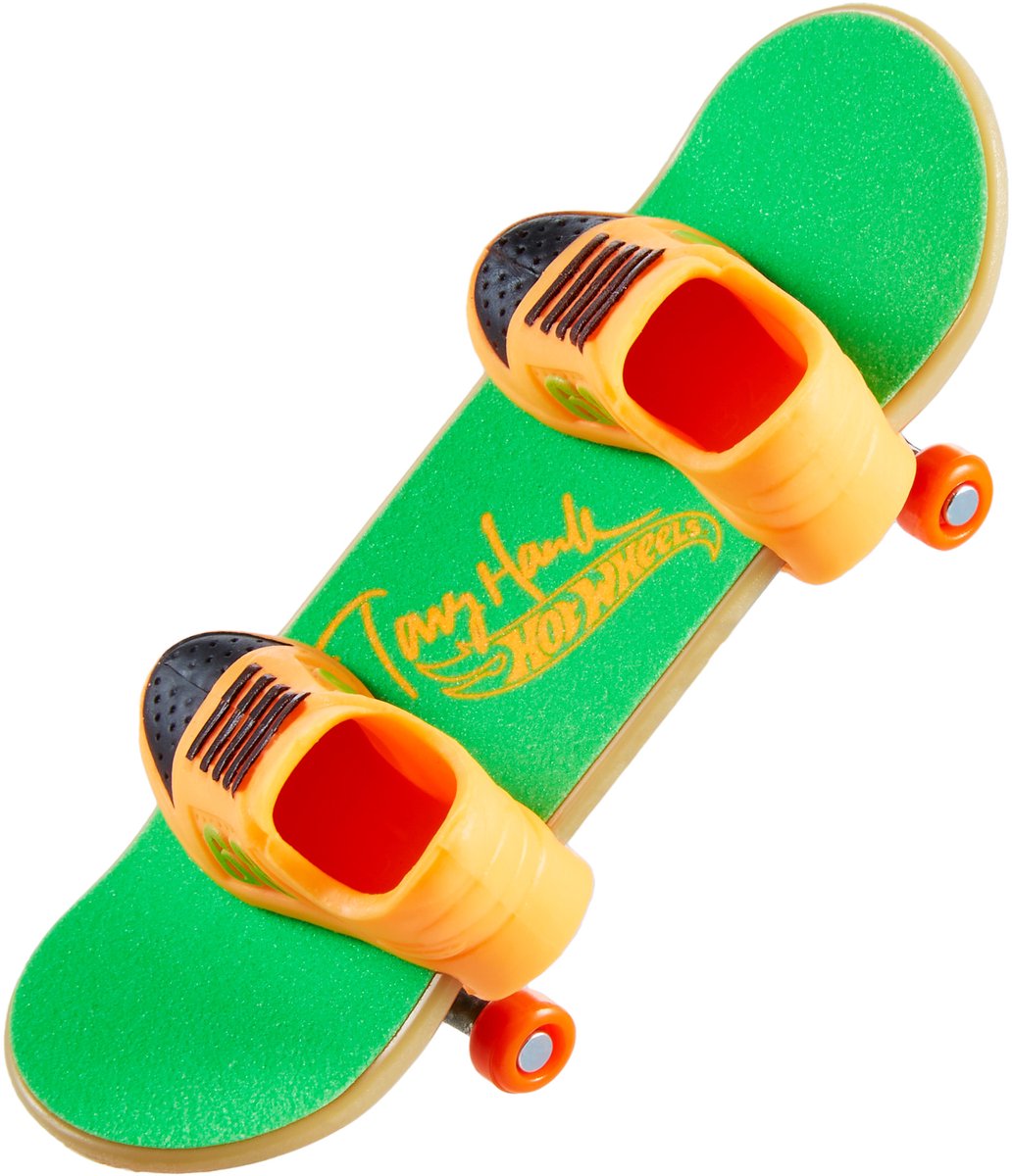 Hot Wheels Skate Neon Fingerboard + Shoe Assortment, Vingerskateboardset, 5 jaar