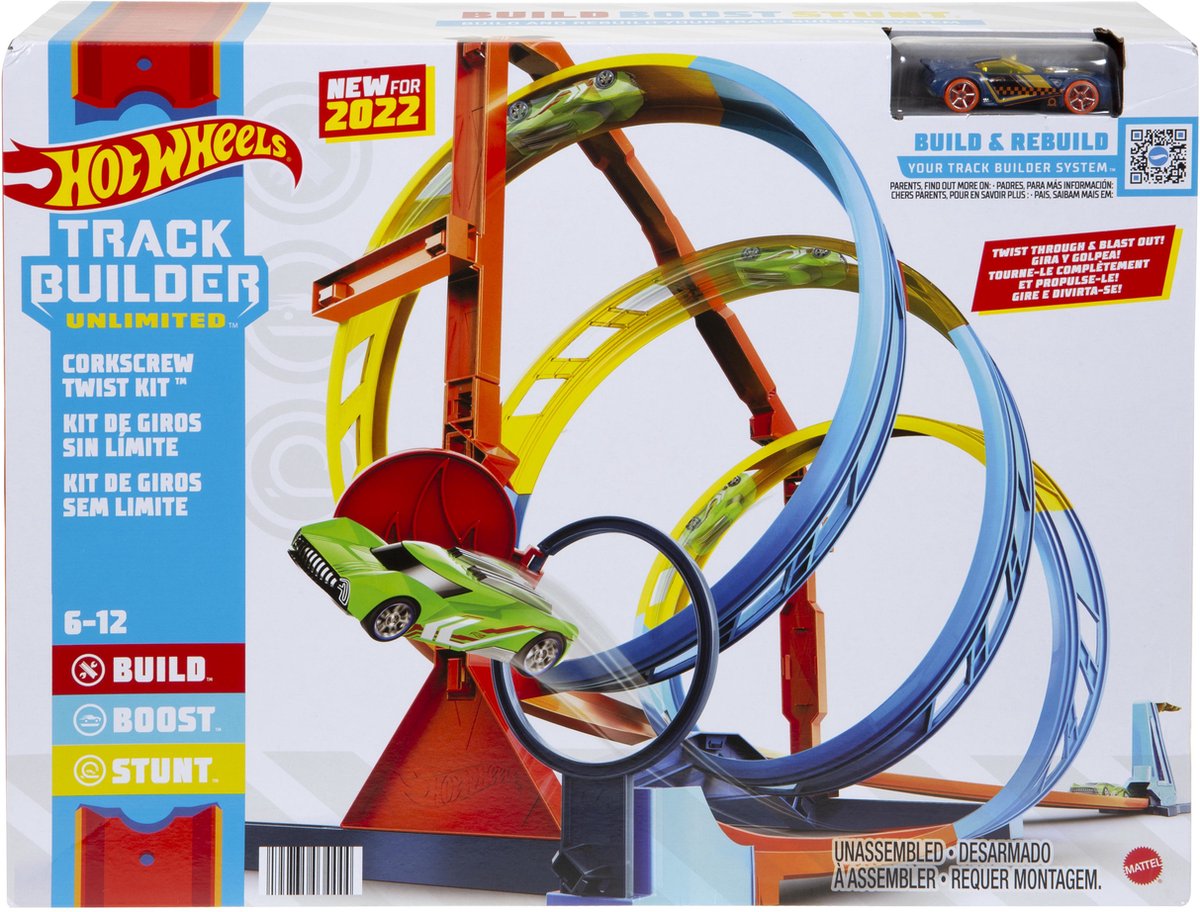 Hot Wheels Track Builder Unlimited Kurkentrekkerset Twist Kit