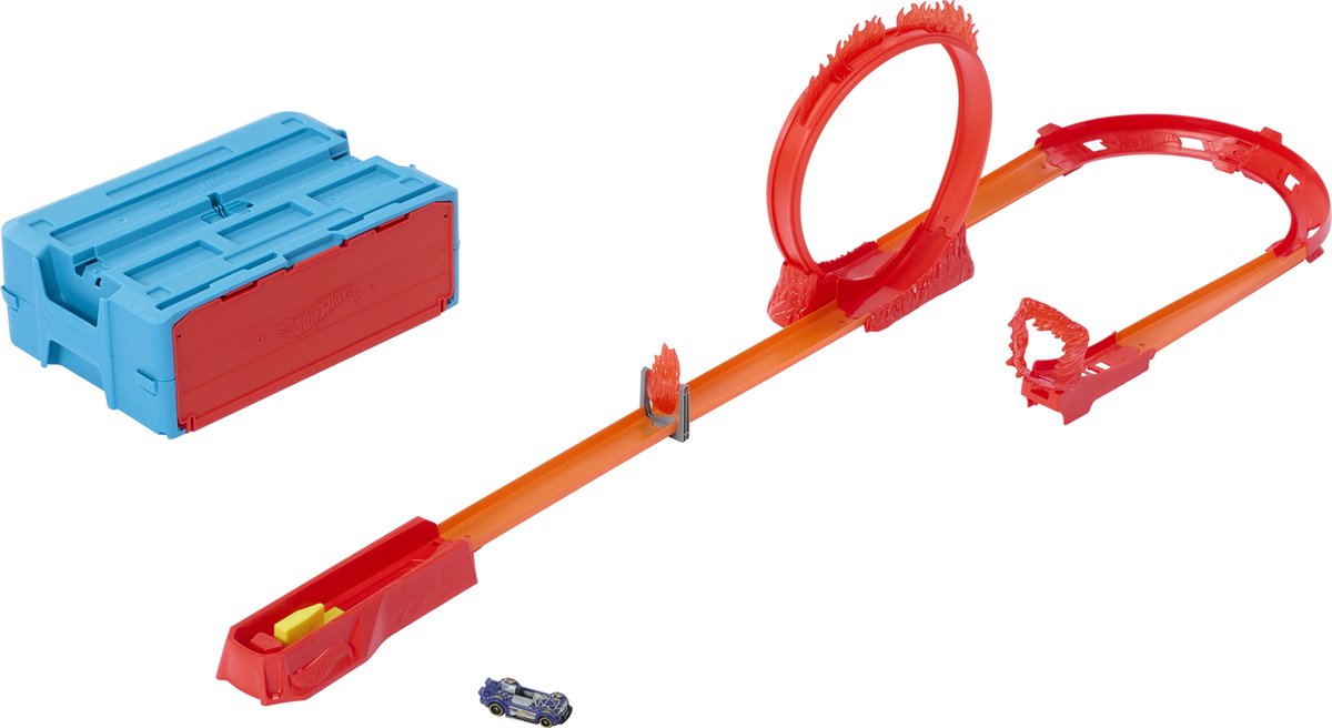 Hot Wheels Track Builder Vlammenstunt set