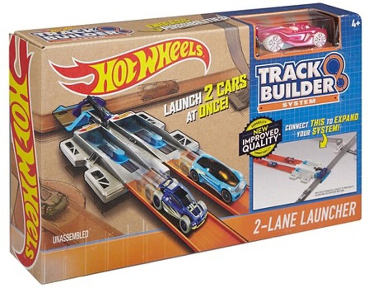 Hot Wheels Track Builer - 2-Lane Launcher Trackset