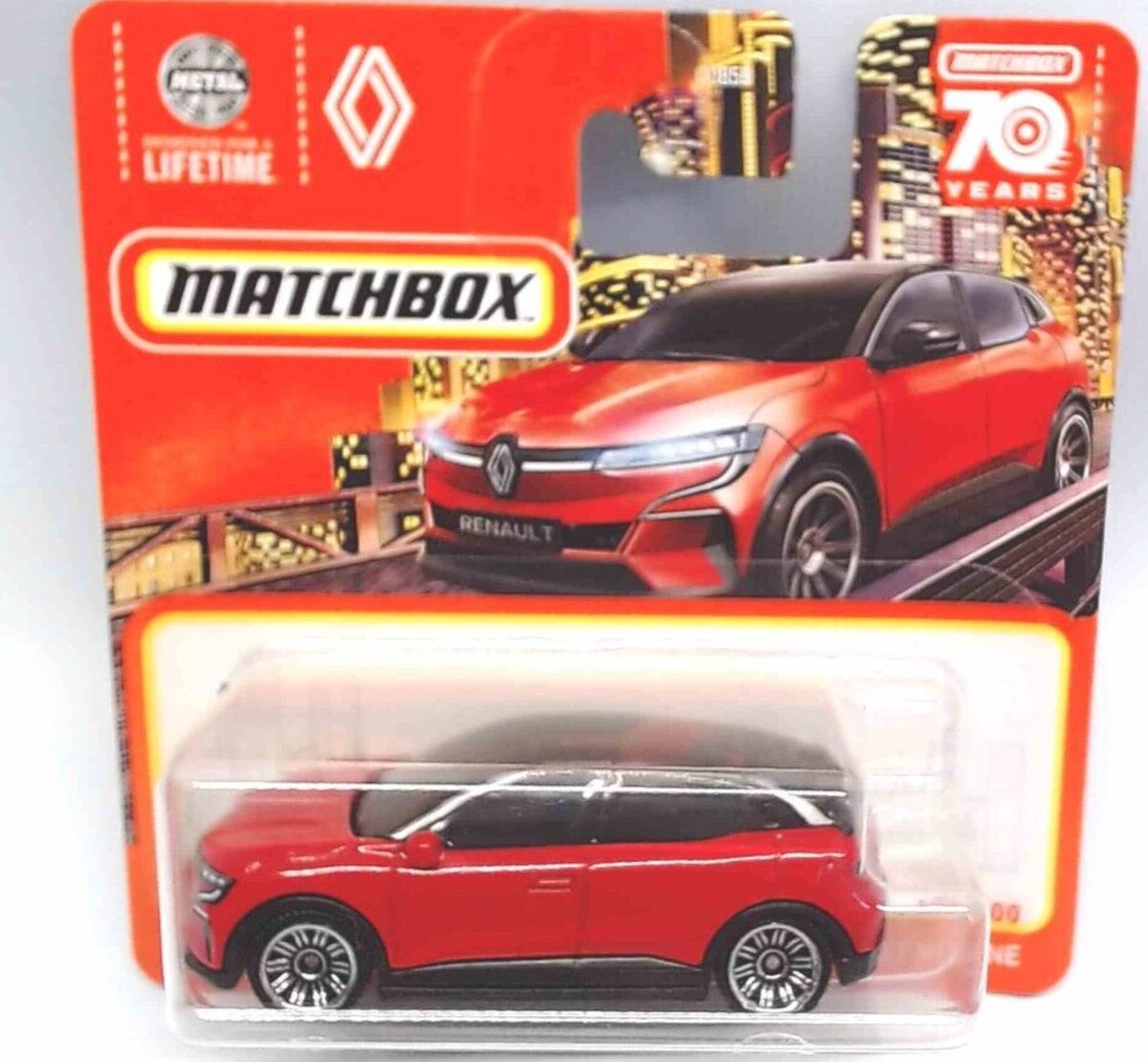 MATCHBOX 2022 RENAULT MEGANE 100-100 METALIC RED (1:64)