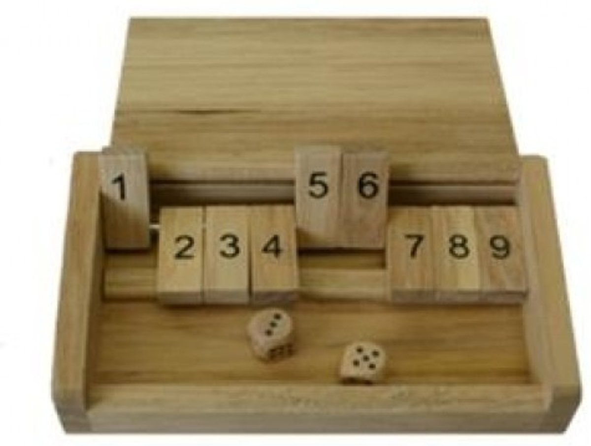 Shut the Box Mini hout 13x8 cm.