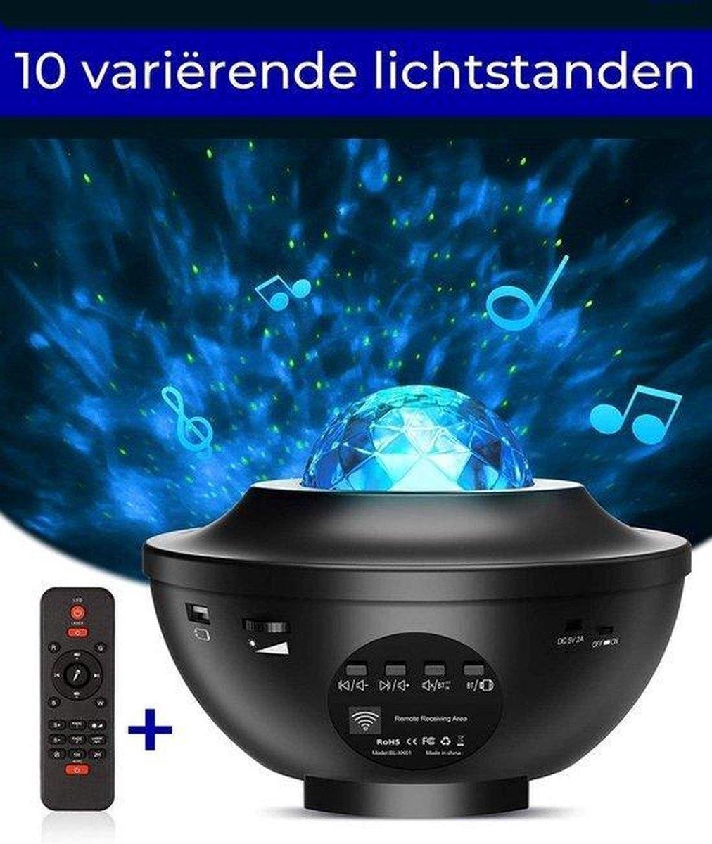   Sterren Projector - Bluetooth - Galaxy Projector - Sterrenhemelprojector met Muziek - USB kabel - LED en Laser Lamp - Afstandsbediening