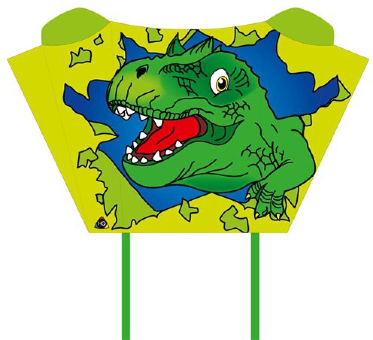 Hq Kites Vlieger Sleddy T-rex 76 Cm Polyester Groen 2-delig