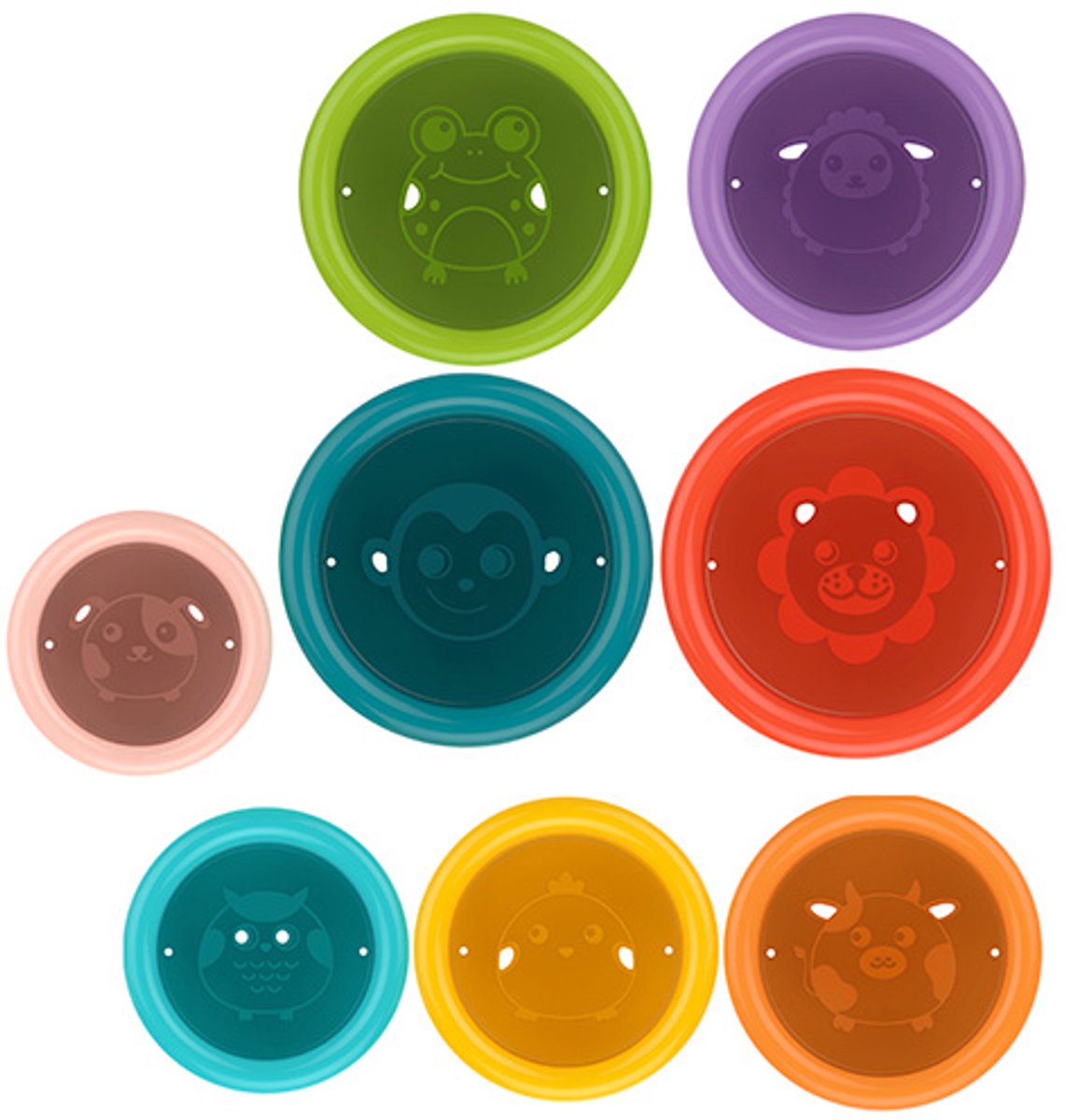 HUANGER STAPELEN BADSPEELGOED, 8 STUKS