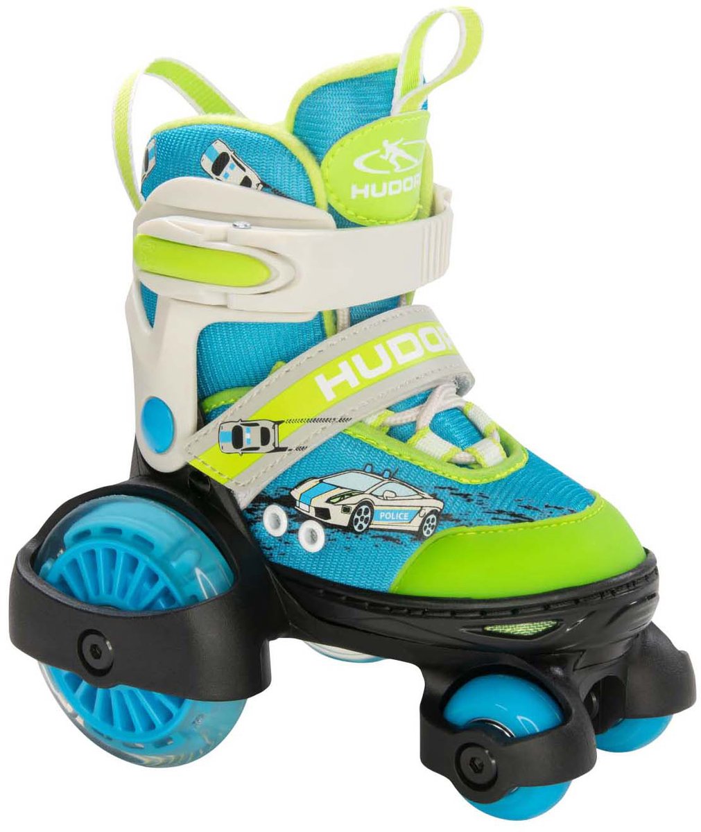 HUDORA Rolschaatsen My First Quad LED Auto, Maat 30-33