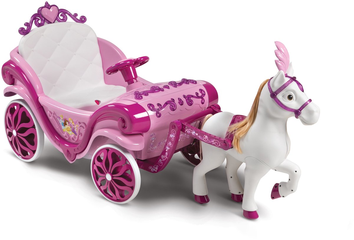 Huffy Disney Princess paard en koets - Elektrisch aangedreven auto