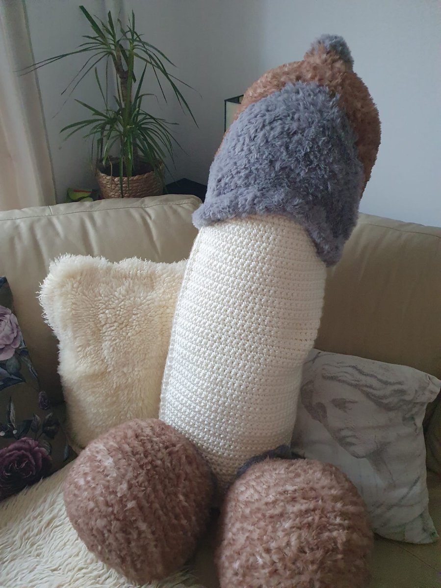 Handgemaakte gebreiden knuffel - unique - cadeautje