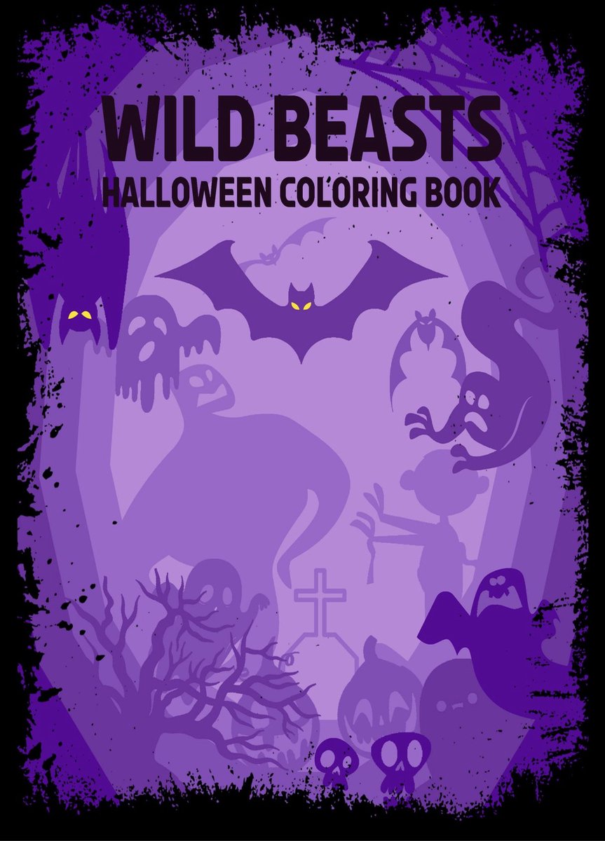 The four horseman of Halloween: Wild beasts - Halloween kleurboek