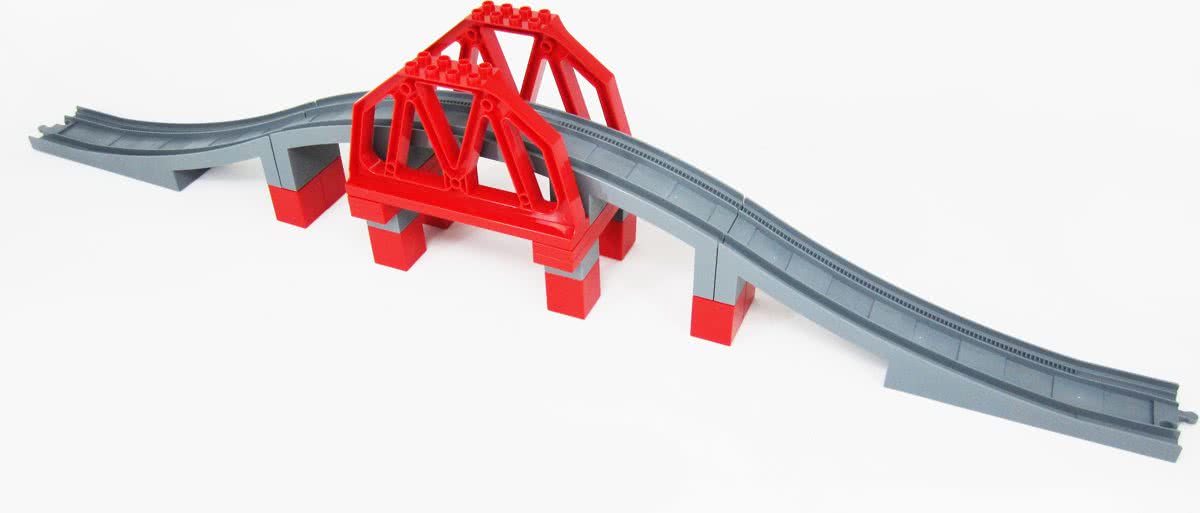 Huimei trein rails brug 100 cm te combineren met Lego Duplo