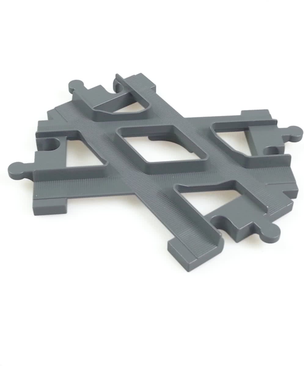Trein Rails  Accessoires Set - kruising 2 stuks - te combineren met Lego Duplo