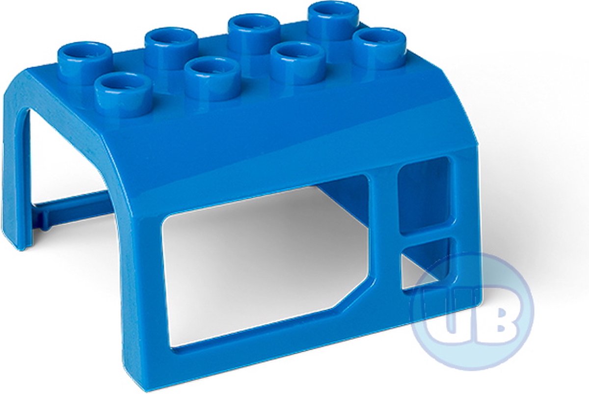 Trein cabine dak blauw