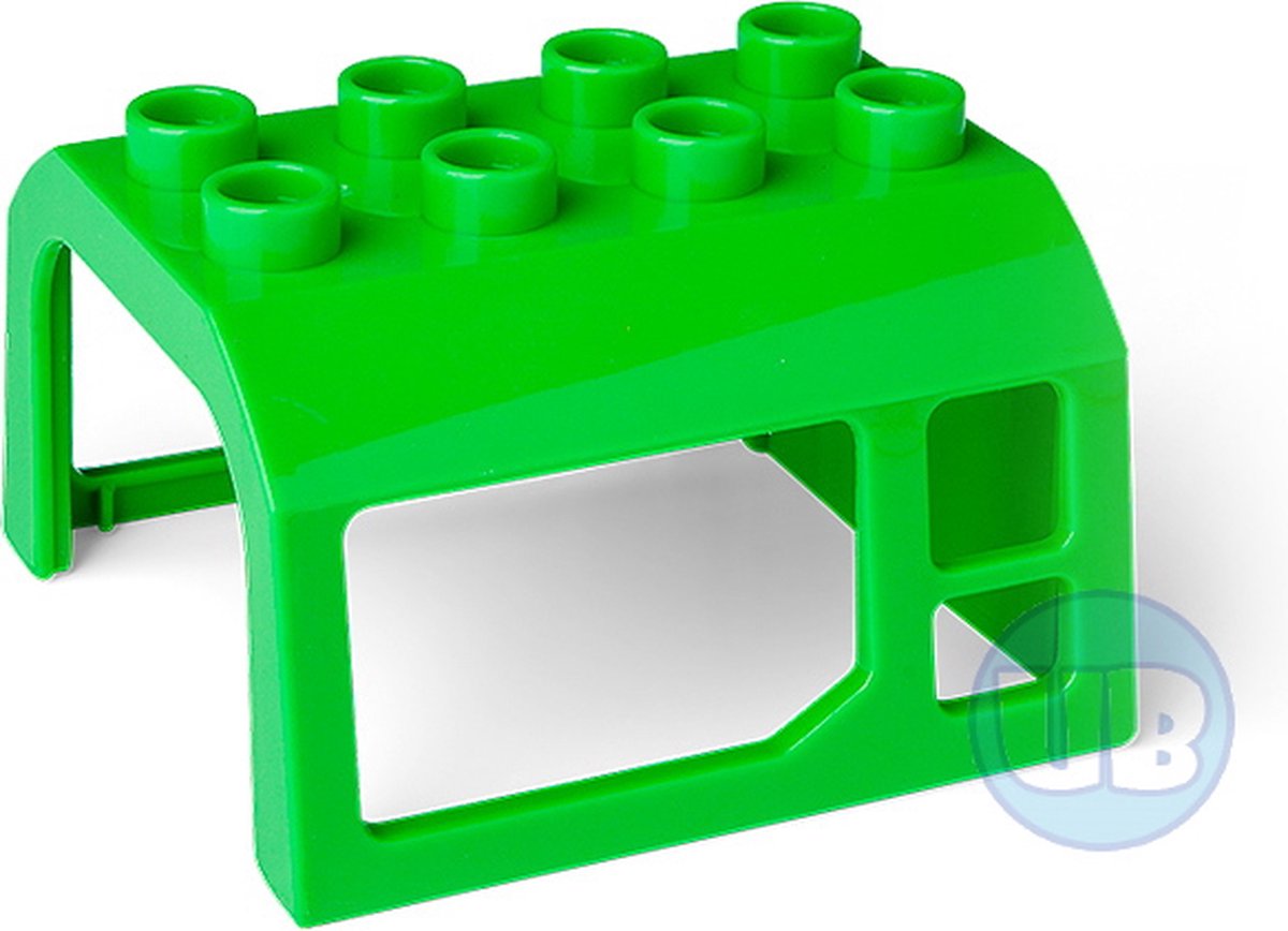 Trein cabine dak groen