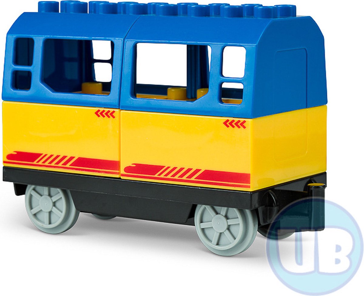 Wagon blauw aansluitend op bestaande treinen