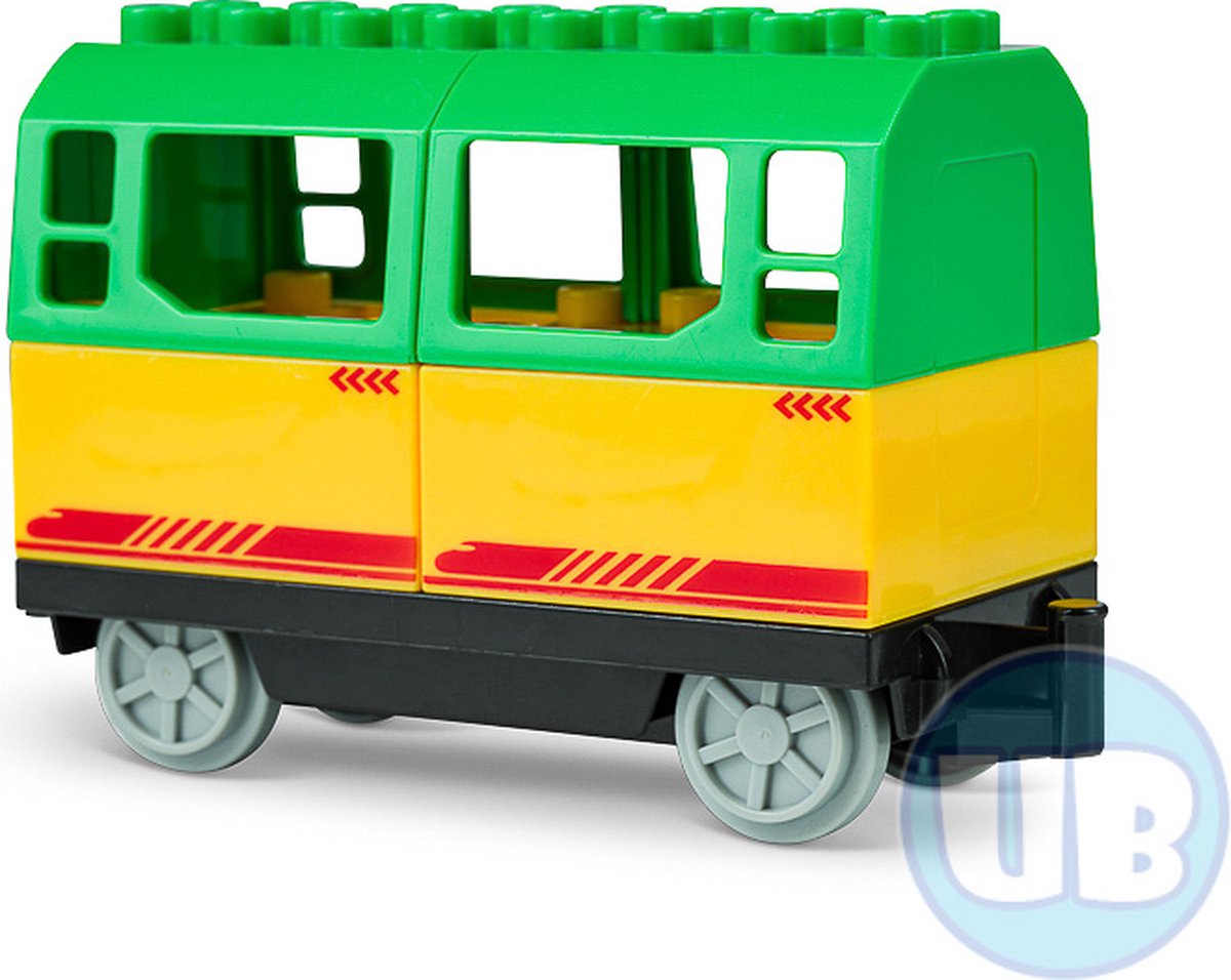 Wagon groen aansluitend op bestaande treinen