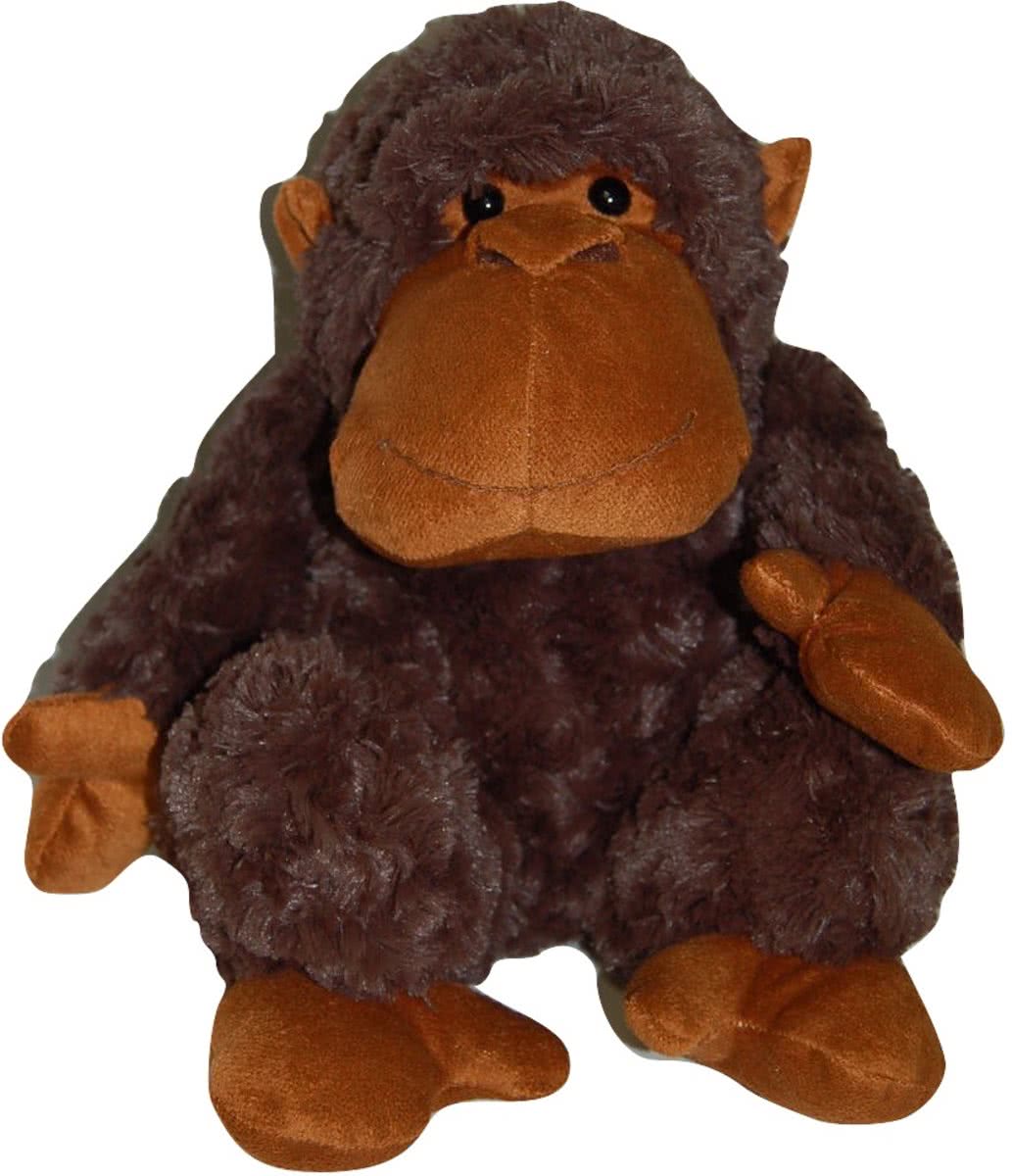 Aap pluche 28cm donker bruin