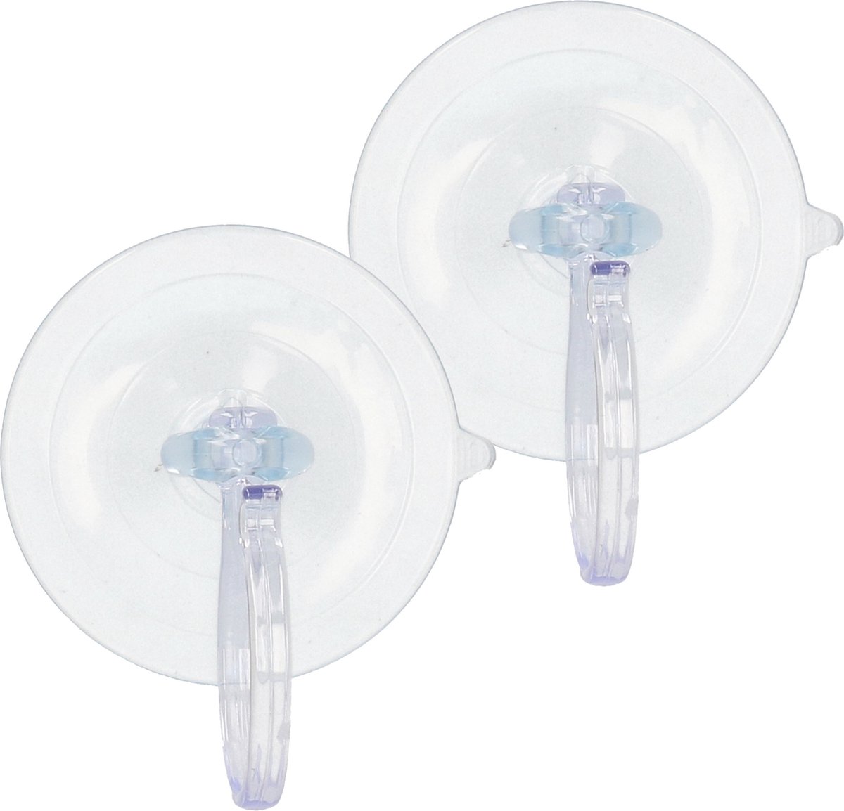 Humbert Zuignap met ophang haak - 3x - siliconen - transparant - D8,5 cm - draagkracht 0.5kg