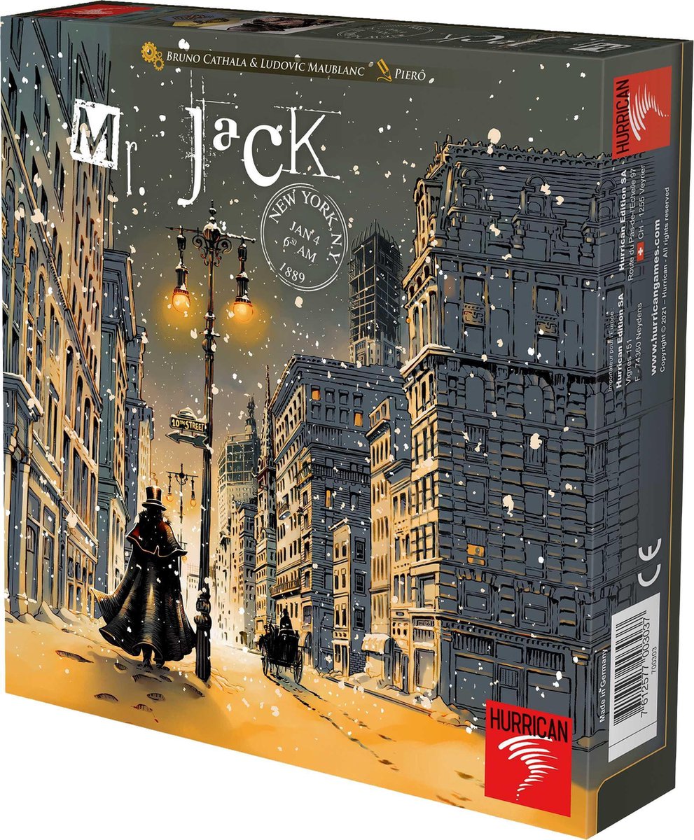 Mr. Jack New York bordspel 2 spelers, Hurrican Games