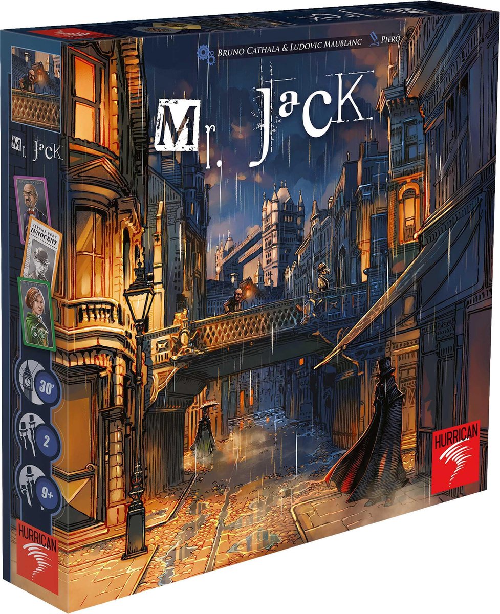 Mr.Jack Londen bordspel, 2 spelers Hurrican Games