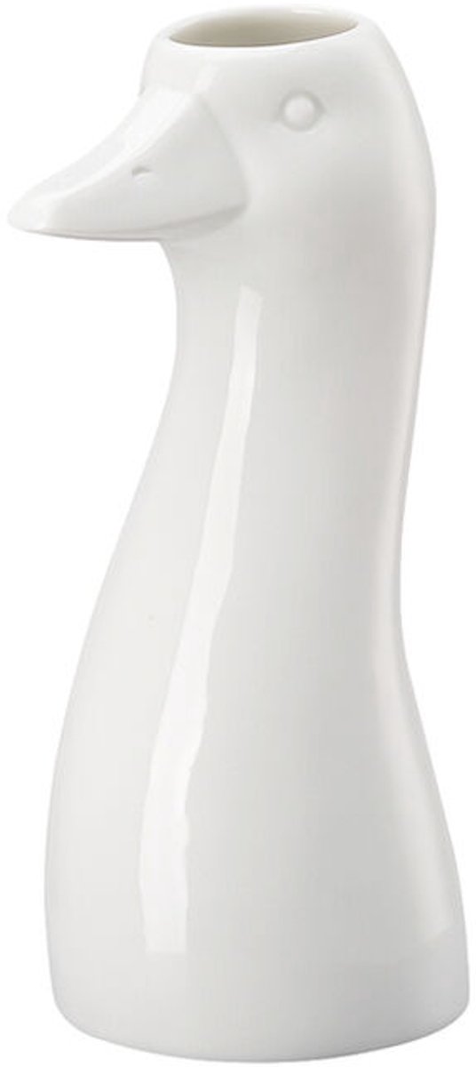 Hutschenreuther Vaas 14 cm Gans Vaas Wit