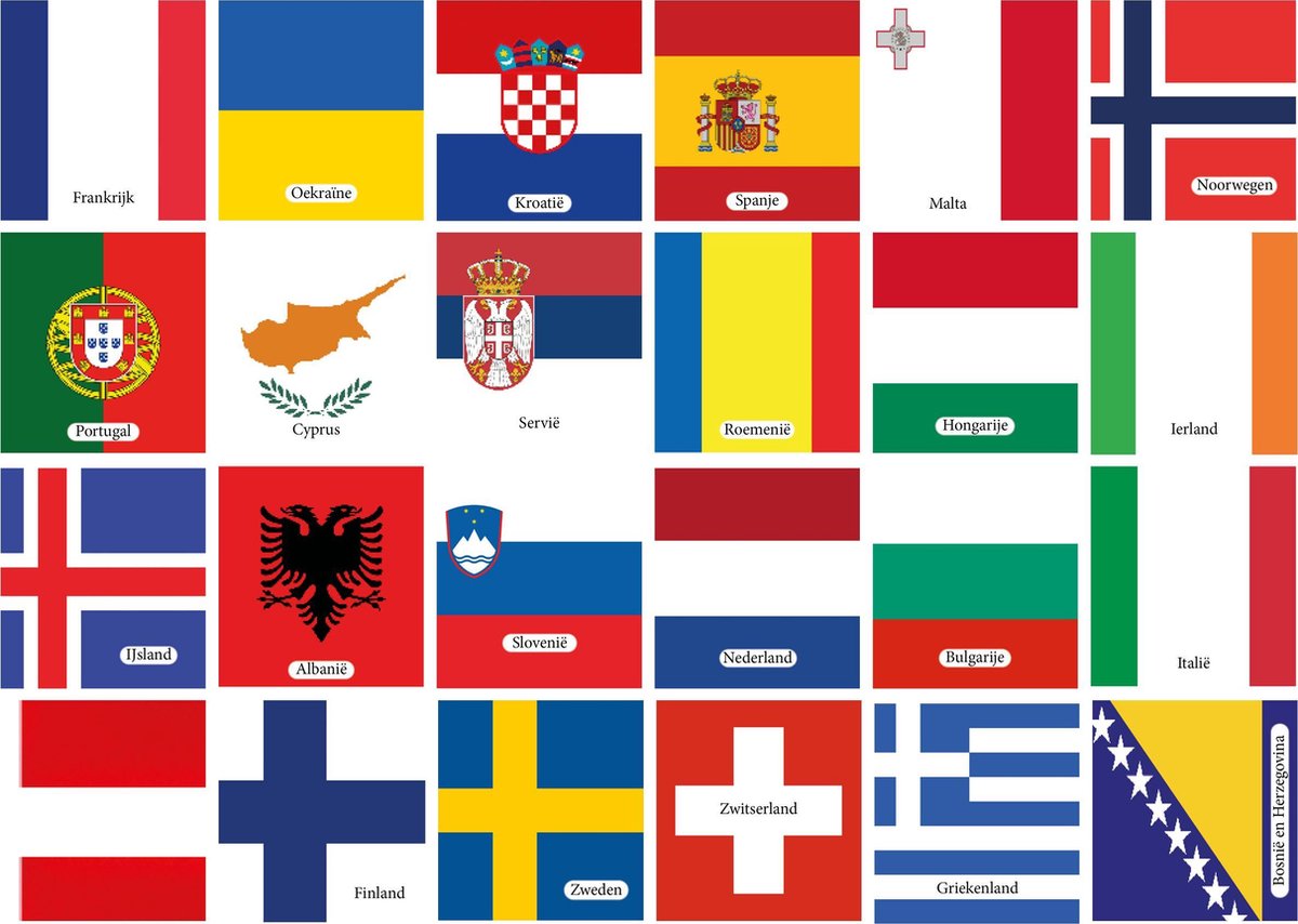 Cadeautip! Memory - Europa - Educatief Memory spel - Europese Landen Memoryspel -70 stuks