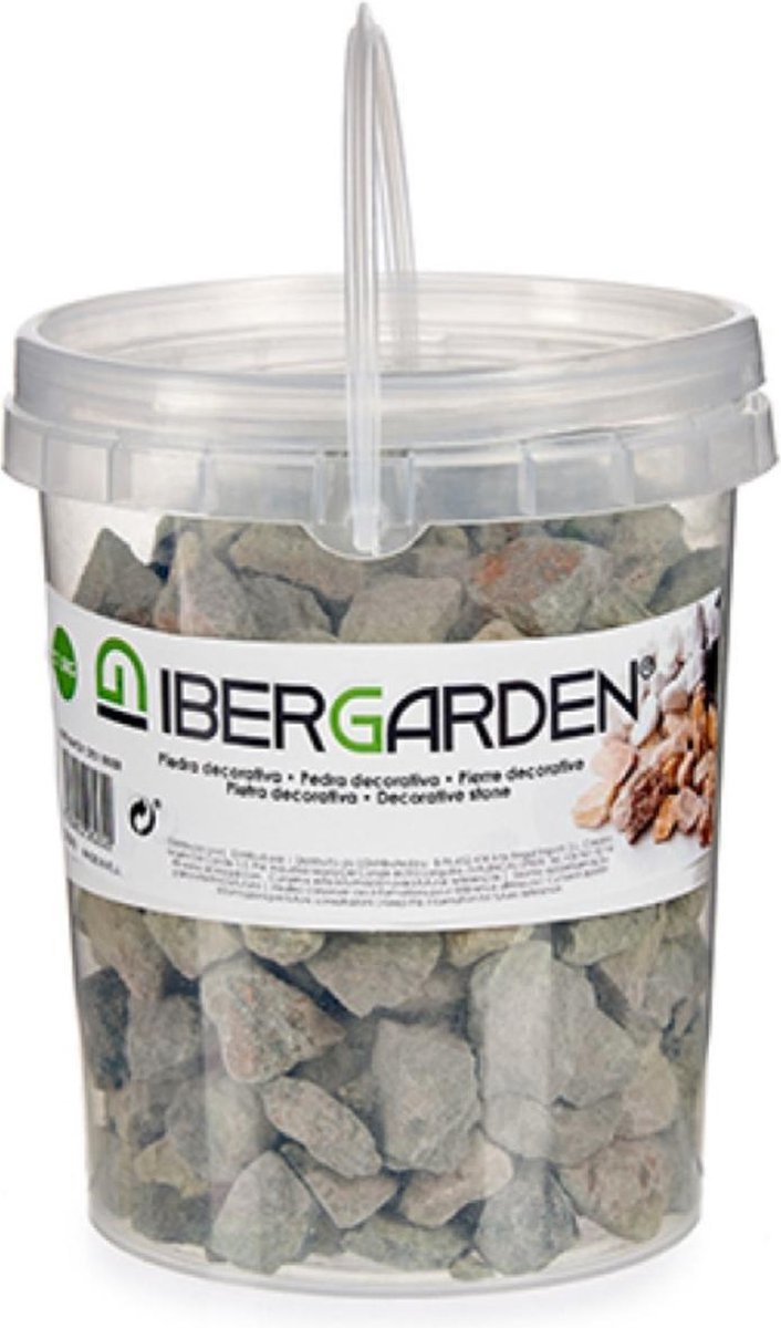 Decoratie steentjes/kiezels grijs klein 1,5 kg - Aquarium bodembedekking