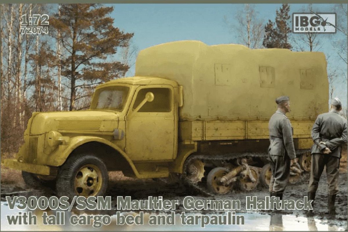 1:72 IBG Models 72074 V3000S/SS M Maultier German Halftrack  Plastic kit