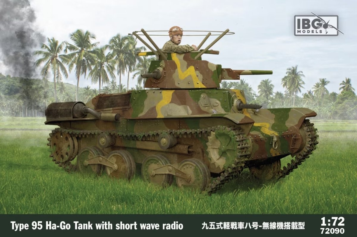 IBG Models Modelbouwpakket Militaire voertuigen - 72090 Type 95 Ha-Go w/ short wave radio Plastic - 1:72 -