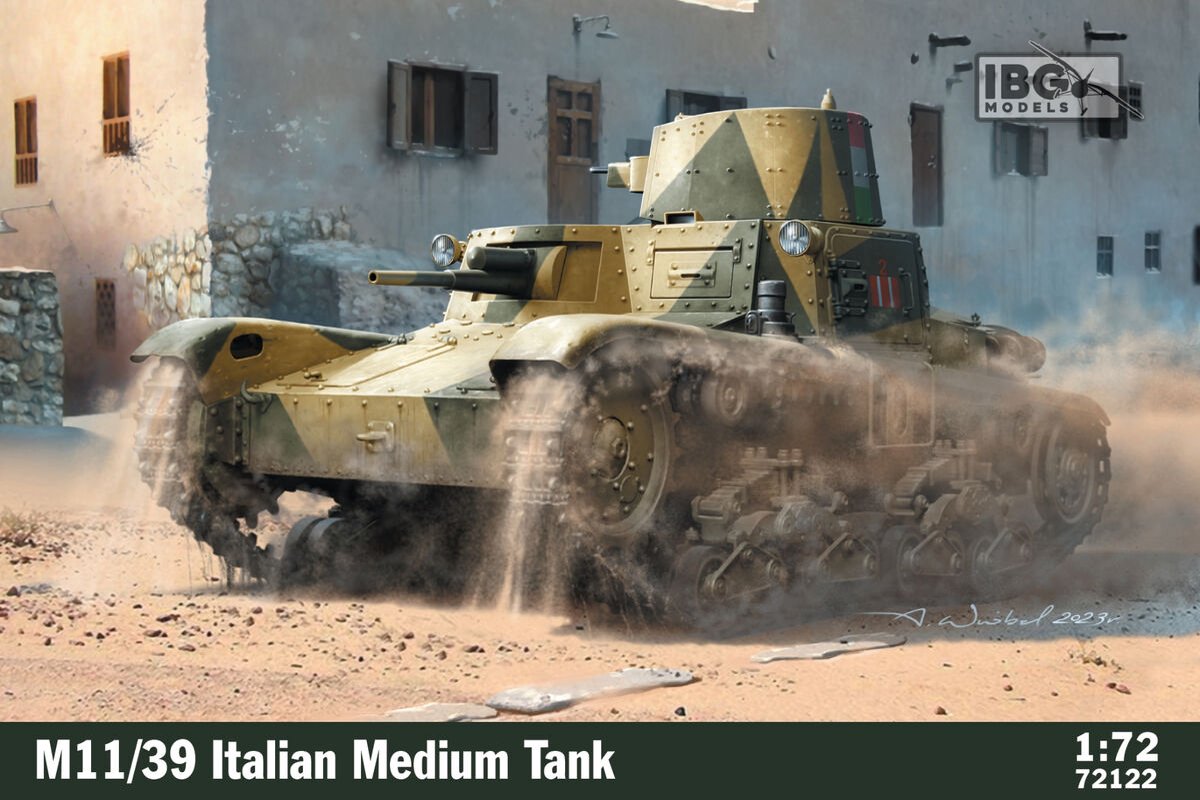 IBG Models Modelbouwpakket Militaire voertuigen - 72122 Carro Armato M11/39 Italiaanse Tank Plastic - 1:72 -