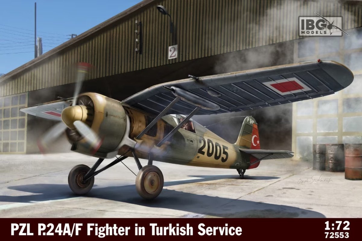 IBG Models Modelbouwpakket Militaire voertuigen - 72553 PZL P.24A/F Fighter in Turkish service Plastic - 1:72 -