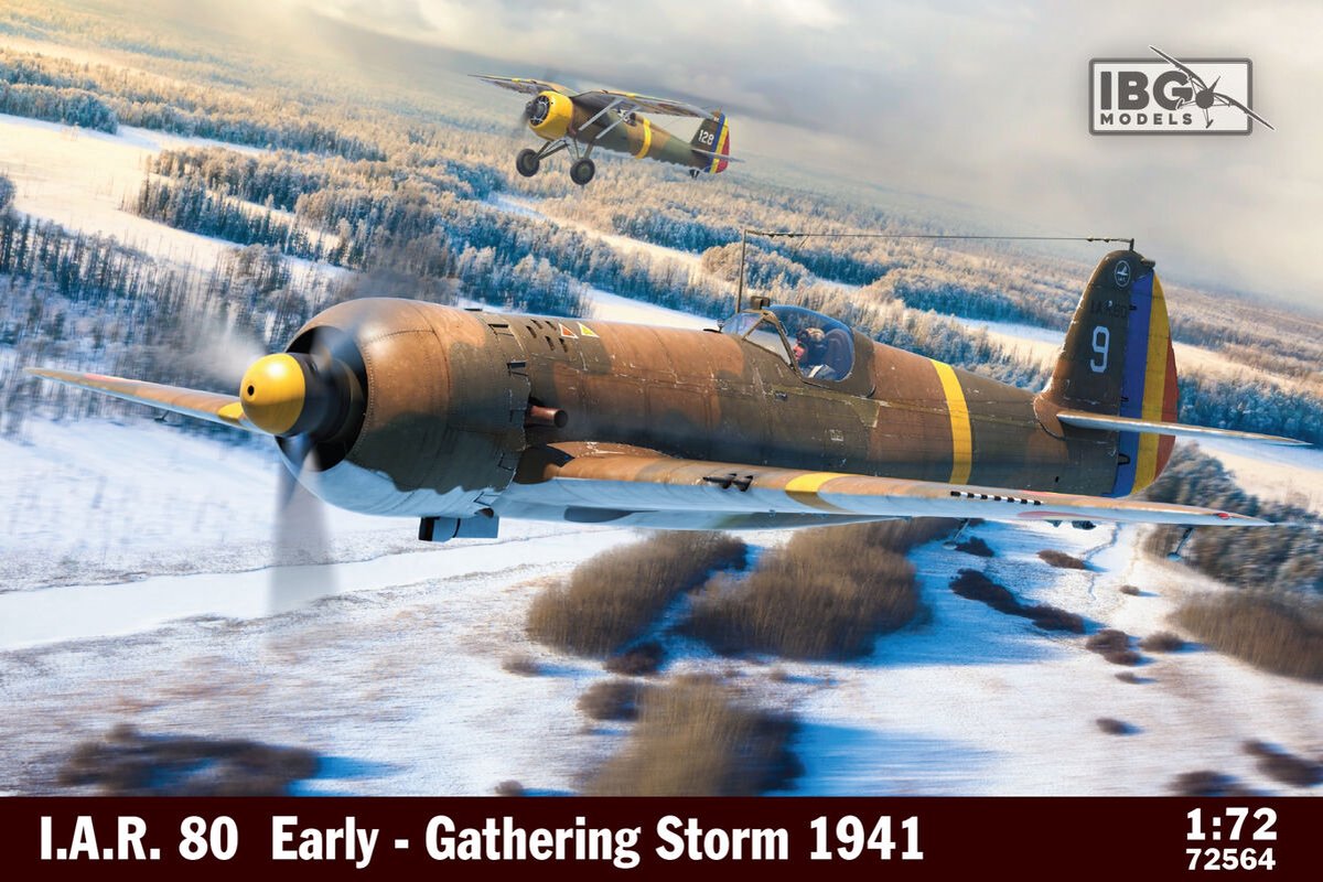 IBG Models Modelbouwpakket Vliegtuigen - 72564 IAR 80 - Gathering Storm - Propeller Vliegtuig Plastic - 1:72 -