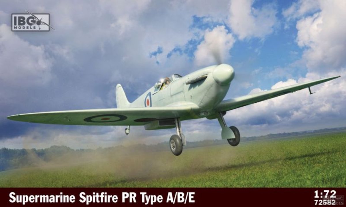 IBG Models Modelbouwpakket Vliegtuigen - 72582 Supermarine Spitfire PR Type A/B/E WWII - Brits Propellervliegtuig Plastic - 1:72 -