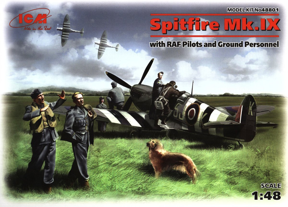 ICM Spitfire Mk.IX with RAF Pilots and Ground Personnel