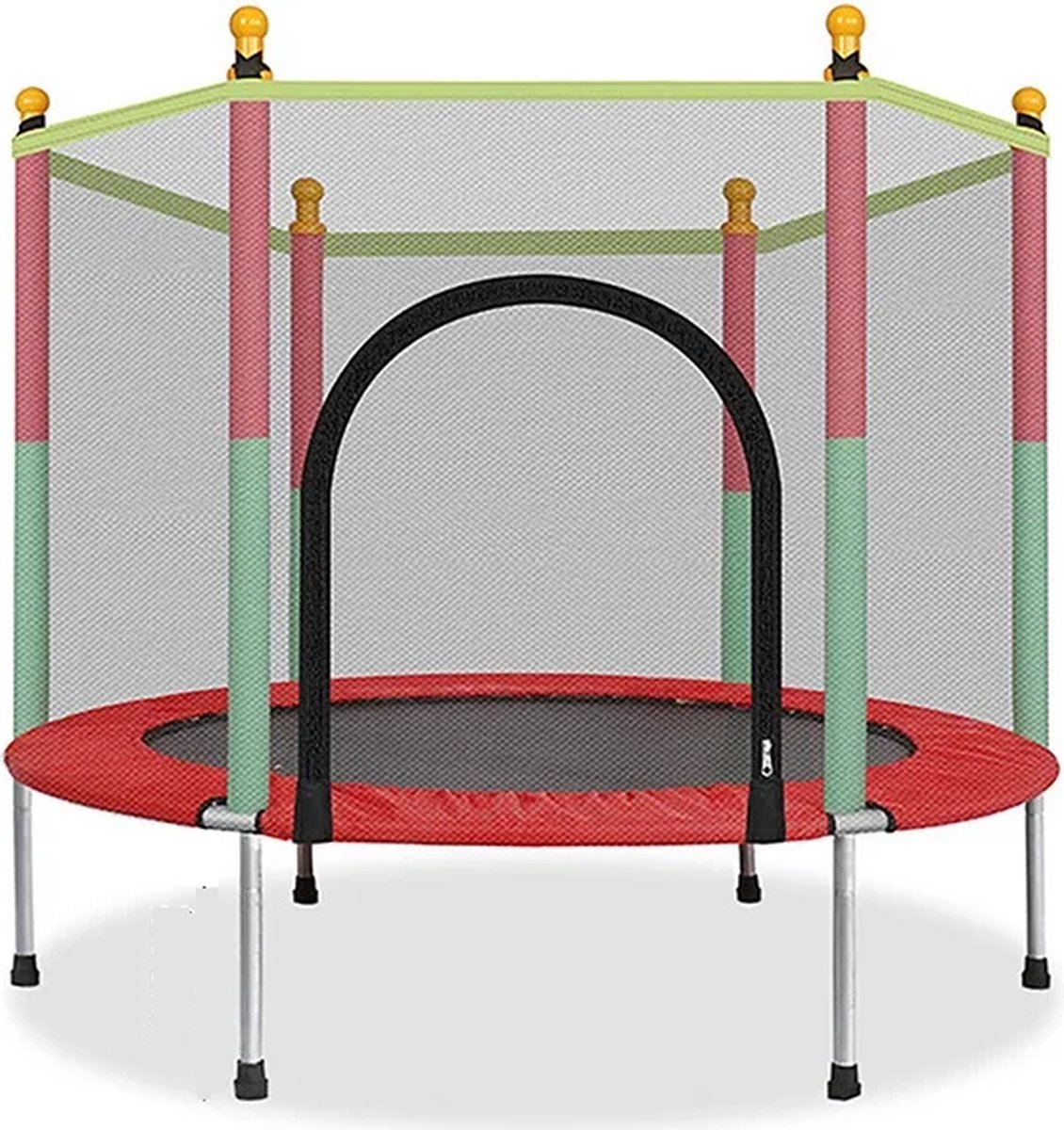 IMBABY - Trampoline - Kindertrampoline - Trampoline Met Beschermend Net - Indoor Sport Entertainment