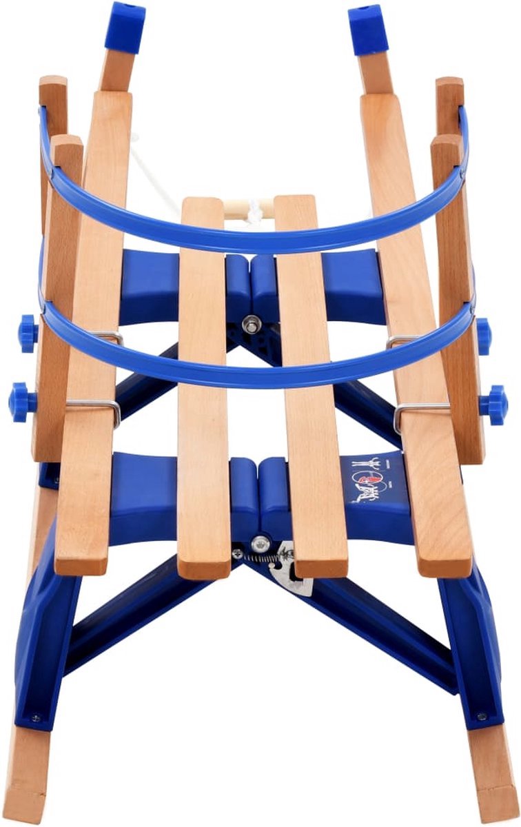   Sneeuwslee met rugleuning inklapbaar 110 cm hout