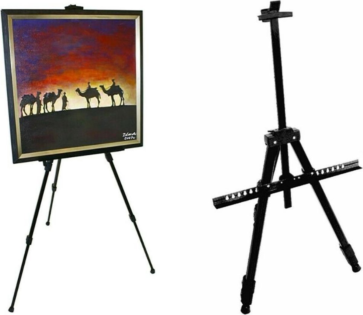 Iso Schildersezel - Verstelbaar - Inklapbaar - Voor volwassenen - Met luxe hoes/draagtas - Veldezel