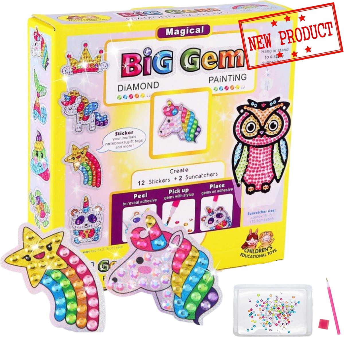 Stickers Dieren - Diamond Painting - Kinderen - Nieuw Product