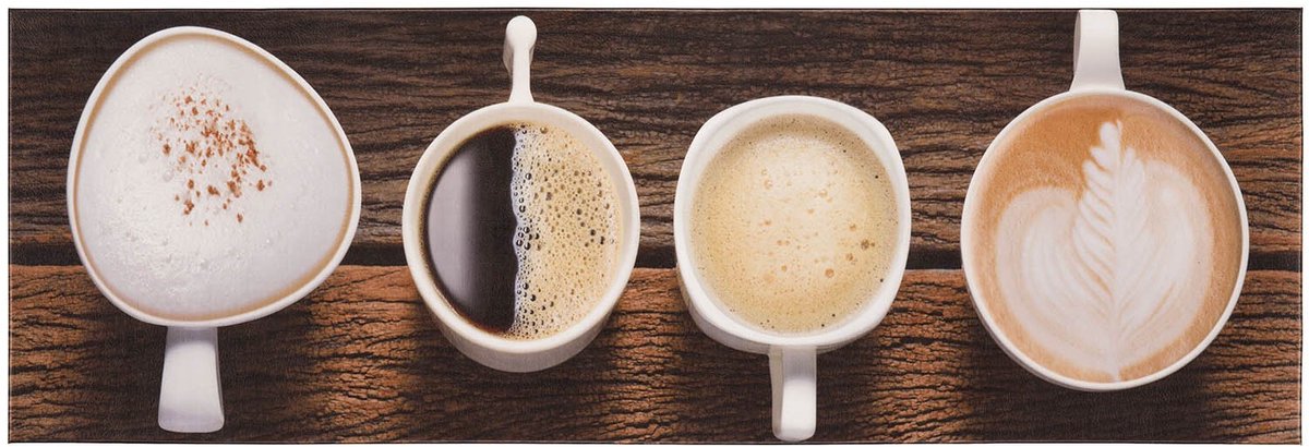 Ibenzoa® Keukentapijt met Koffie- en Kruidenontwerp - Antislip PVC Loper voor Drukke Ruimtes