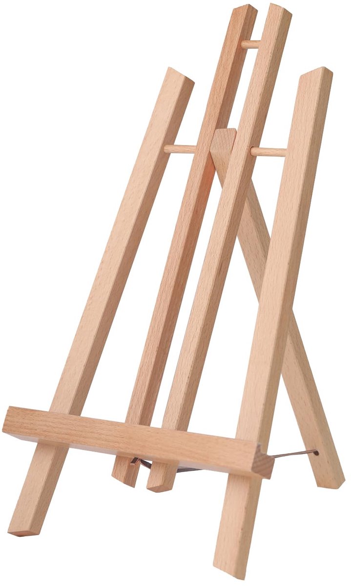  ® Tafelezel van Hoogwaardig Hout met Verstelbare Hoogte voor Kinderen en Volwassenen, Multifunctioneel en Inklapbaar