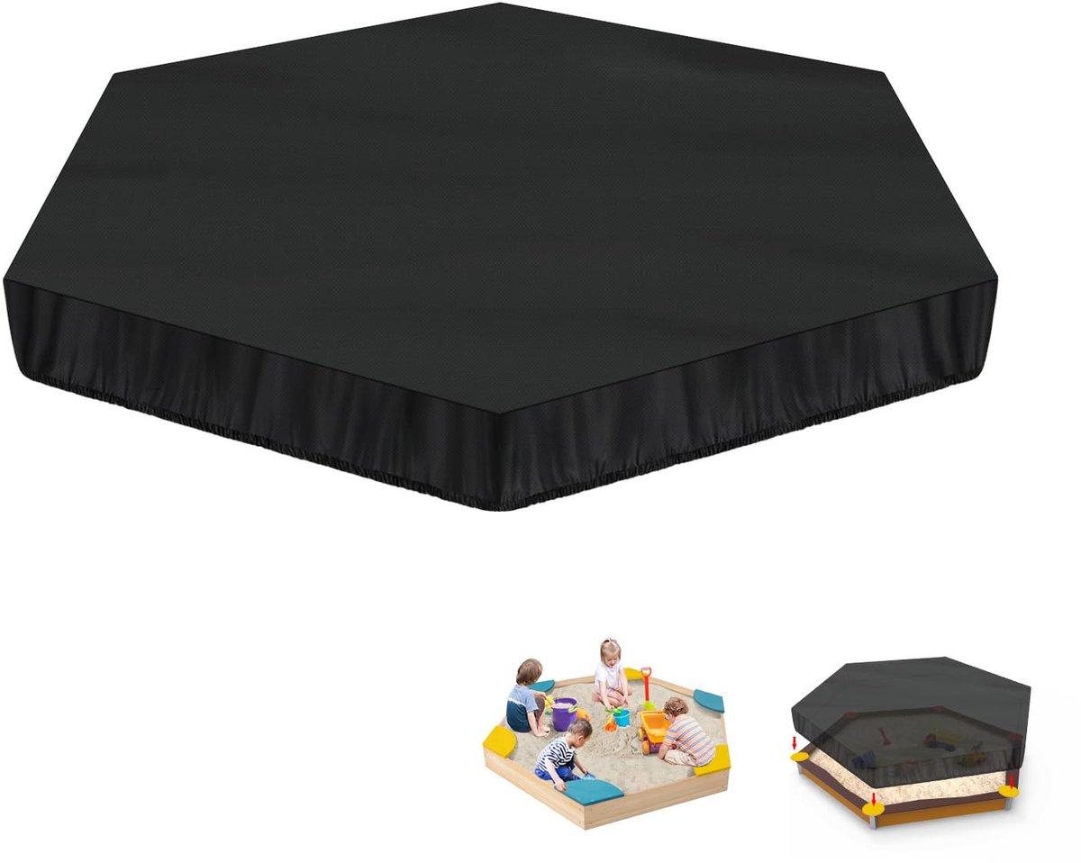 Ibenzoa® Zeshoekige Weerbestendige Zandbakbeschermhoes voor Optimale Bescherming