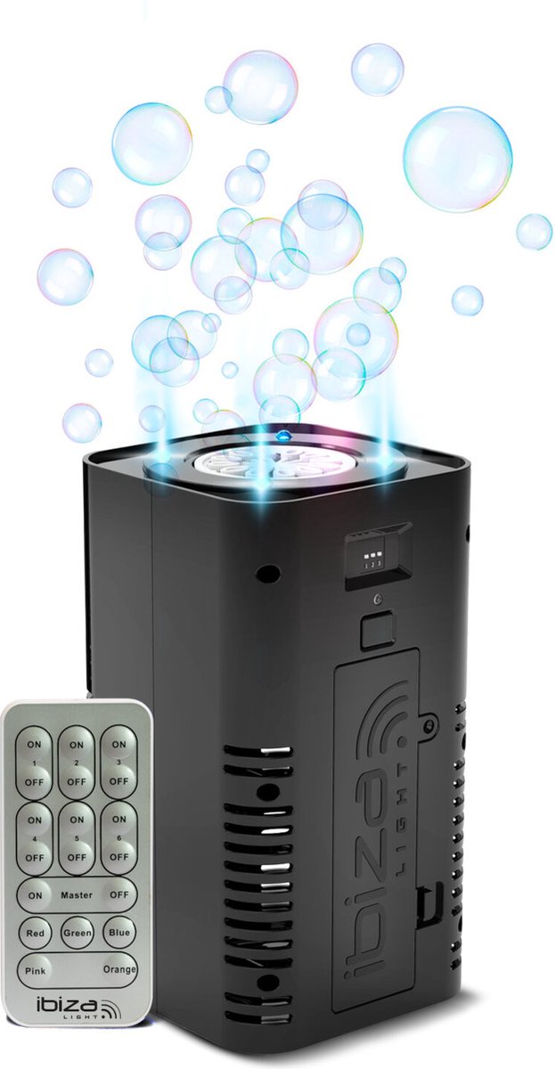 Ibiza Bubble Dream bellenblaasmachine met LEDs