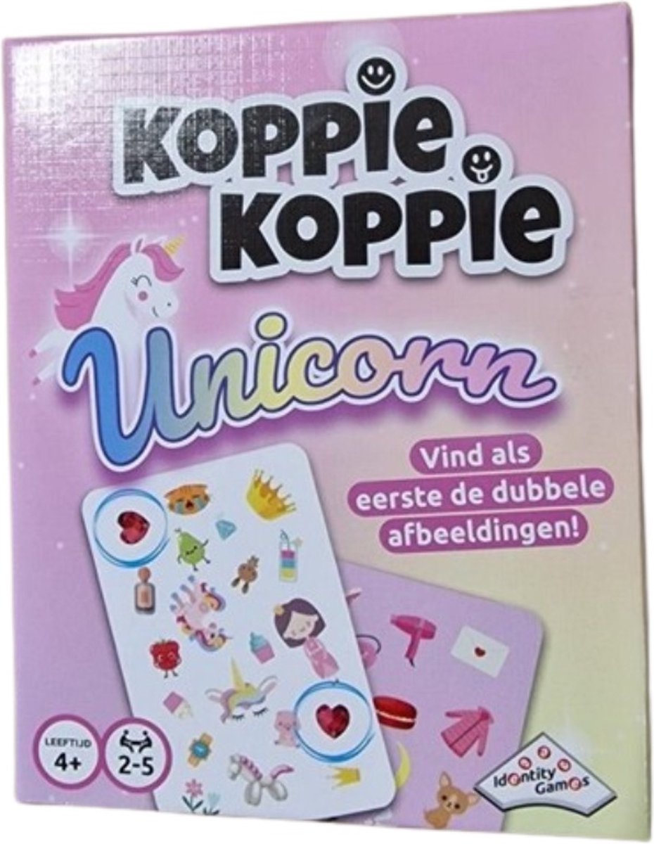 Unicorn Koppie Koppie kaartspel - 10 Minuten spel - Vakantiespel - Vanaf 4 jaar