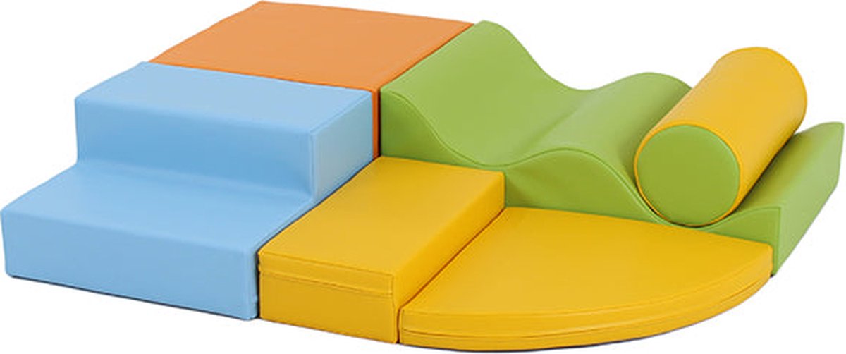 IGLU Soft Play Set - Explorer - Licht veelkleurig - foam blokken 6 stuks - zachte bouwblokken voor kinderen