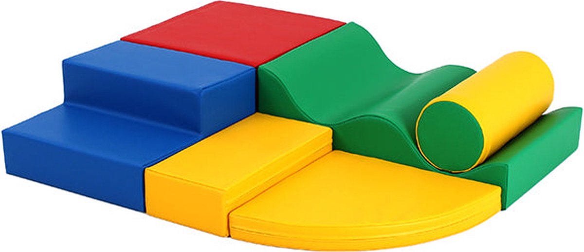 IGLU Soft Play Set - Explorer - Multi color - foam blokken 6 stuks - zachte bouwblokken voor kinderen
