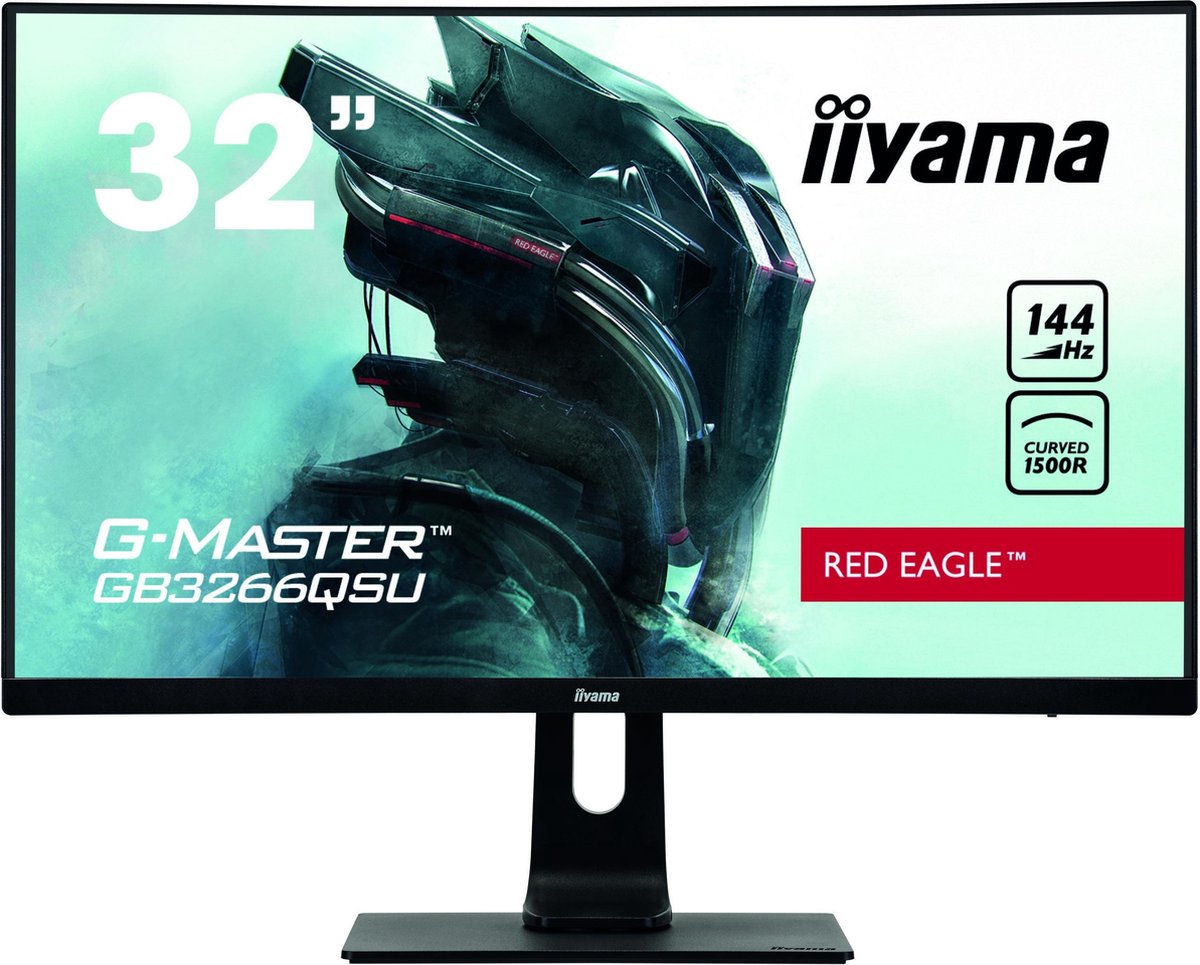 iiyama G-MASTER GB3266QSU-B1 LED display 81,3 cm (32) 2560 x 1440 Pixels WQHD Zwart