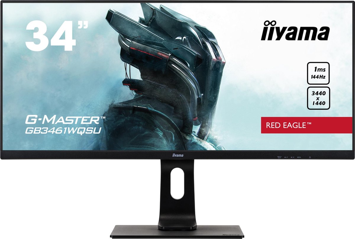 iiyama GB3461WQSU-B1 - 34 UWQHD Gaming IPS monitor (144Hz, 1ms)